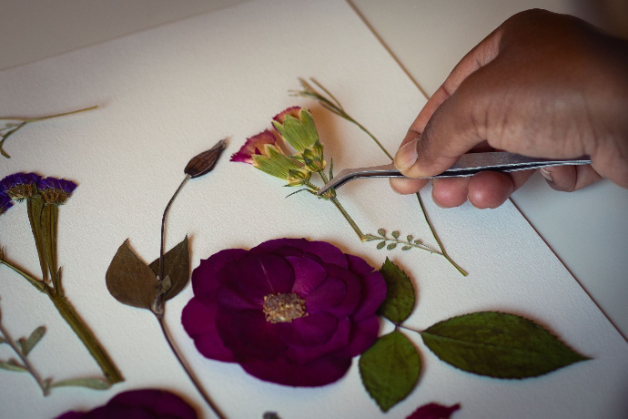 Bouquet pressé